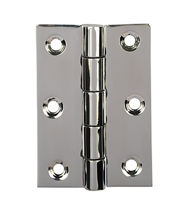 3 inch x 12 gauge 2.5mm thickness butt hinges premium platinum finish stainless steel window hinges heavy duty u.s.brand