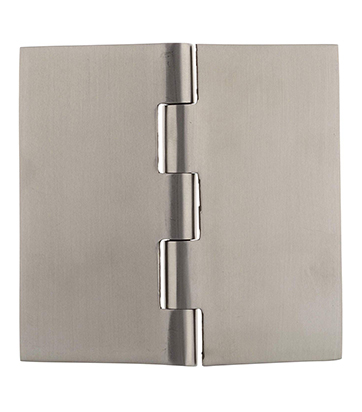 Weld-on door hinges stainless steel 4 inch 2.5mm thickness metal door frame welding purpose security room partition satin finish fixed heads heavy duty nrp flat spun head interior exterior gates welding commercial outdoor