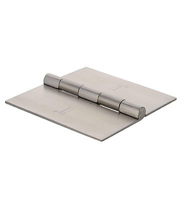 Weld-on door hinges stainless steel 4 inch 2.5mm thickness metal door frame welding purpose security room partition satin finish fixed heads heavy duty nrp flat spun head interior exterior gates welding commercial outdoor