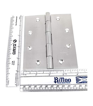 5 inch x 4 inch door hinges nrp commercial residential stainless steel with self drilling screws nrp sealed head 2.5mm thickness