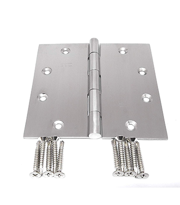 5 inch x 5 inch door hinges nrp commercial residential stainless steel with self drilling screws nrp sealed head