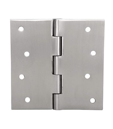 4 inch butt residential commercial stainless steel door hinges pin lock security reversible five knuckles heavy 3 pack with self drilling screws satin finish