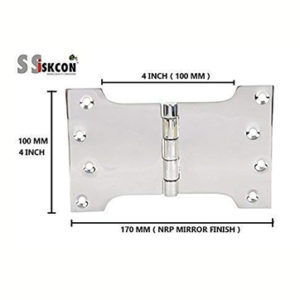 Stainless steel parliament hinges 4 inch Glossy 2.5mm thickness front