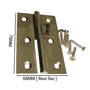 Stainless steel 3 inch lift off hinges heavy mirror right