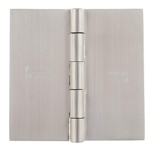 Weld-on door hinges stainless steel 4 inch 2.5mm thickness metal door frame welding purpose security room partition Mirror polished finish fixed heads heavy duty nrp flat spun head interior exterior gates welding commercial outdoor