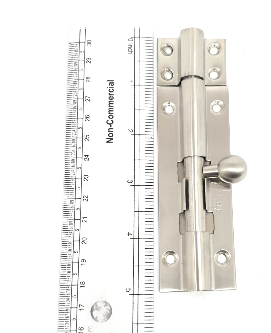 Tower bolt matt 4" x 10mm matt