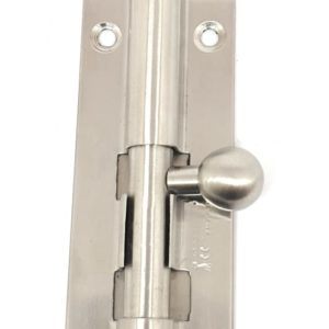 Tower bolt 10mm x 4 inch stainless steel Matt finish